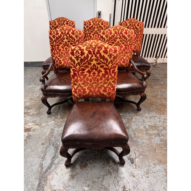 Early 21st Century Thomasville Furniture Hills of Tuscany Dining Chairs, Set of Six For Sale - Image 5 of 12