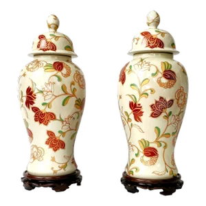 Large Ginger Jars 20" Pair