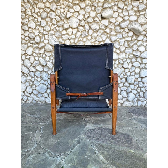 1960s KK47000 Safari Chair by Kaare Klint for Rud. Rasmussen, Denmark, 1960s For Sale - Image 5 of 17