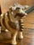 Very cool Peruvian folk art ceramic vessel in the shape of a bull. Incan/post-Incan ritual offering vessel placed on...