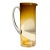Mid 20th Century Minimalist Amber Glass Pitcher For Sale