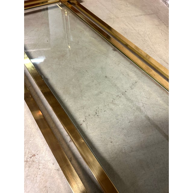Gold Hollywood Regency Coffee Table, 1980s For Sale - Image 8 of 13