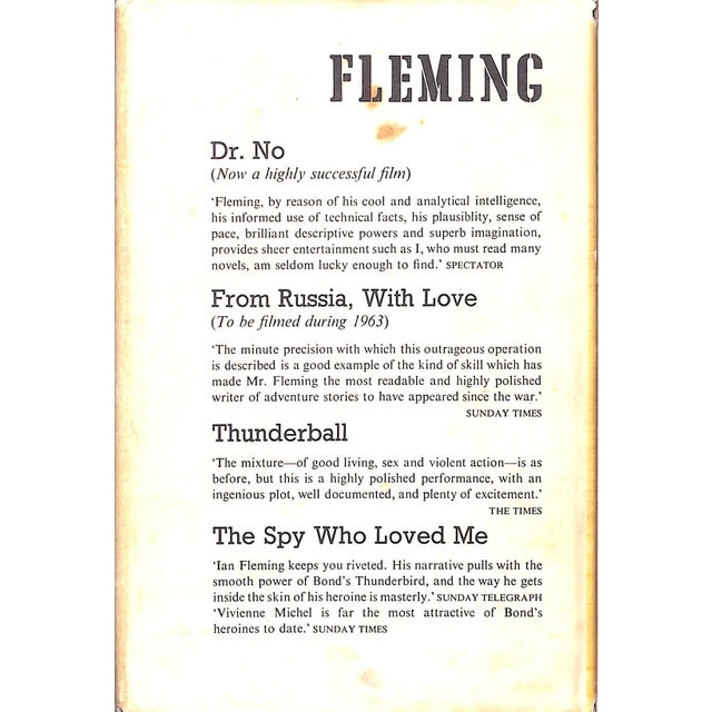 Traditional "On Her Majesty's Secret Service" 1963 Fleming, Ian For Sale - Image 3 of 7