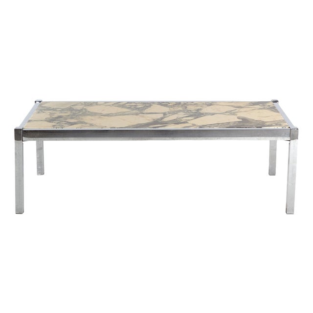 Vintage Marble Coffee Table, 1970s For Sale
