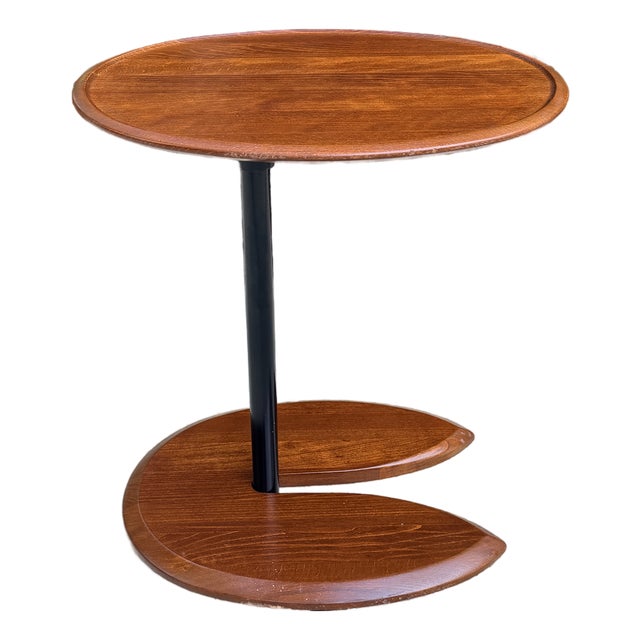 Ekornes Stressless Ellipse Adjustable Side Table For Sale