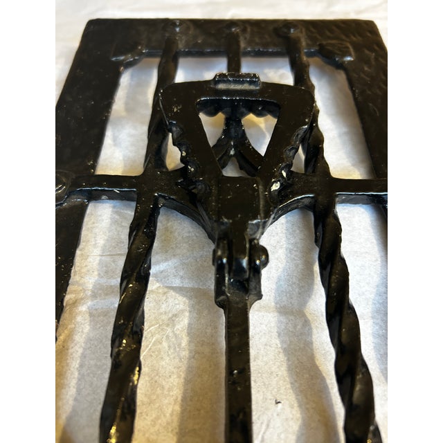 Antique Cast Iron Speakeasy Grate, possibly 1920-1930's eras. Also known as door viewers or peepholes. John Wright Co...