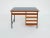 Wood Small Italian Desk with Drawers in Blue Glass, 1950s For Sale - Image 7 of 7