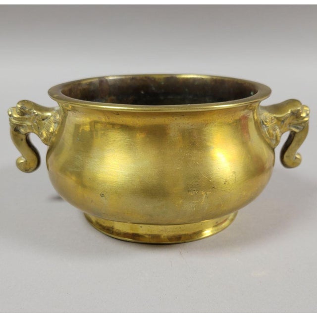 Antique Chinese Bronze Censer With Xuande Mark, Late Qing, Circa 1880–1900 For Sale In Raleigh - Image 6 of 10