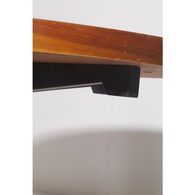 Italian Round Dining Table by Vittorio Gregotti with Brass Legs, 1950, in Very Good conditions. Designed 1950 to 1959 I...