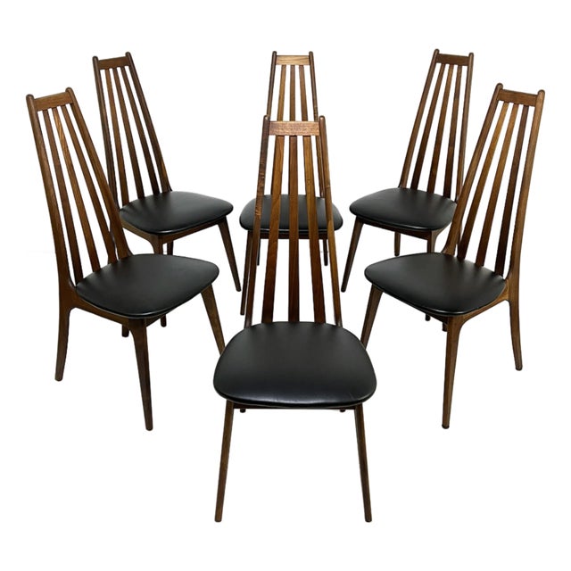 C. 1960s Mid-Century High Back Dining Chairs by Henry P Glass - Set/6 For Sale