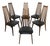 C. 1960s Mid-Century High Back Dining Chairs by Henry P Glass - Set/6 For Sale