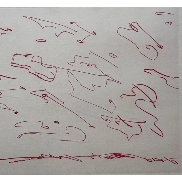 Vintage Giulio Turcato 'Degri Vagutto' Abstract Italian Modernist Color Etching For Sale - Image 9 of 12