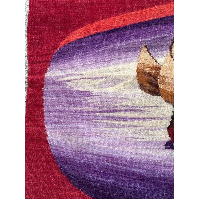 Mid-Century Modern Hand Woven Tapestry, 1960s For Sale - Image 10 of 17