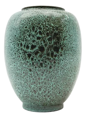 Green Lava Studio Ceramic Vase by Wilhelm & Elly Kuch, Germany, 1960s