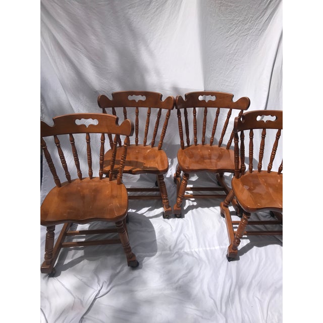 MCM Colonial Revival Tell City Tavern chairs classic pub style seating a great fit for country or farmhouse seating. Made...