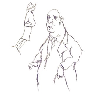 Mino Maccari, Figures, Drawing in Ink, 1960s For Sale