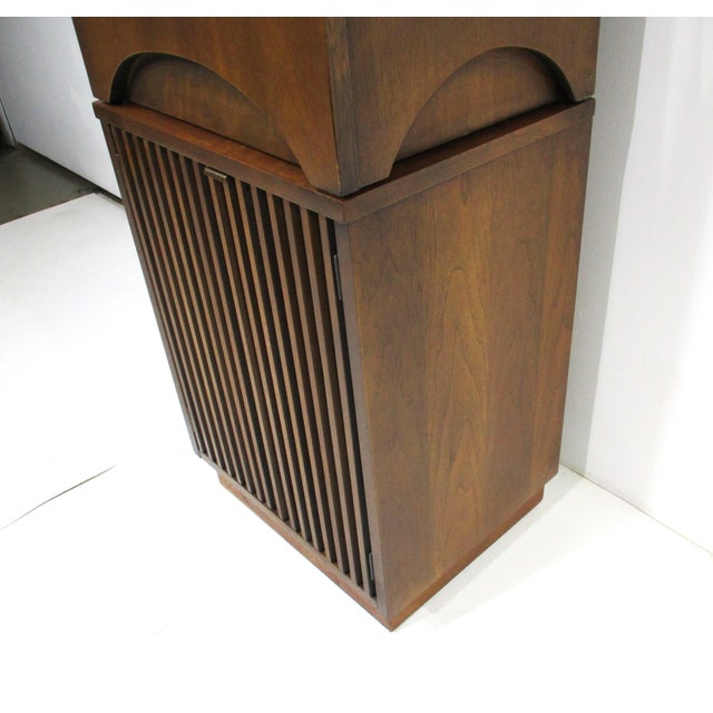 Rare Brasilia 2 Piece Display Cabinet by Broyhill For Sale - Image 10 of 13