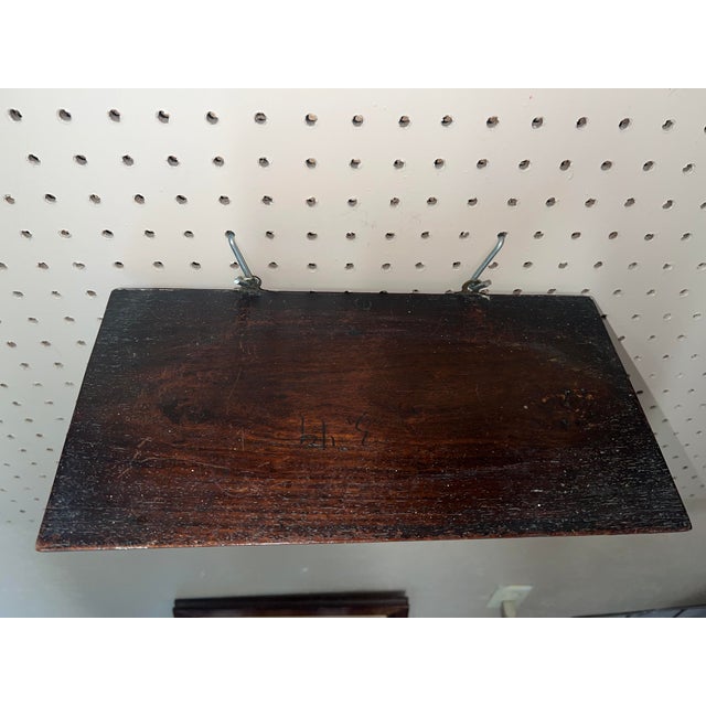 Brown Carved Wooden Anglo-Indian Shelf Featuring an Elephant Head Motif. For Sale - Image 8 of 10