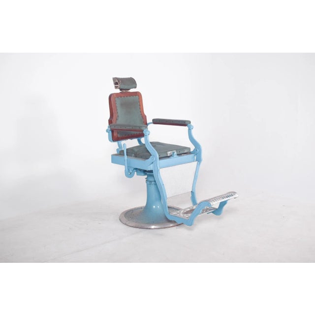 Mid-Century Portuguese Barber Chair, 1950s For Sale - Image 4 of 15