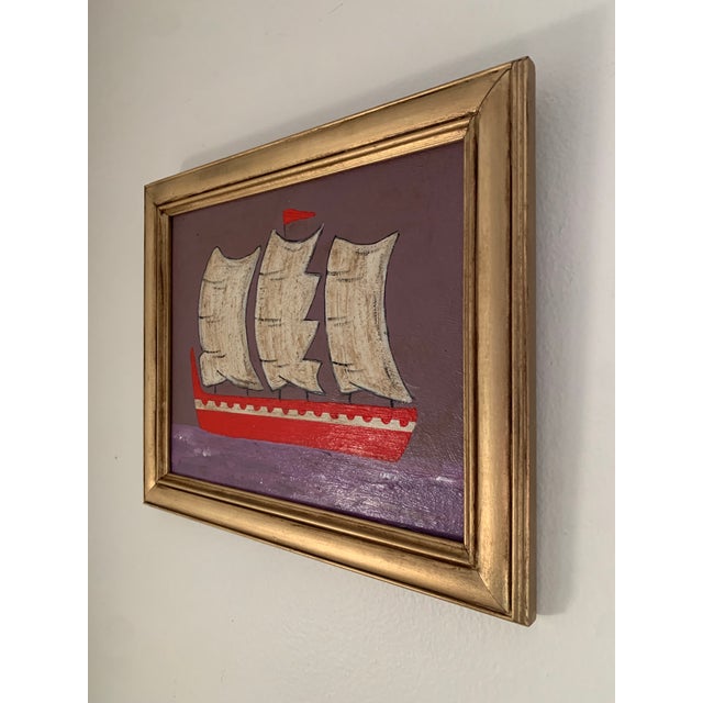 Traditional Contemporary Impressionist Style Seascape Painting on Canvas, Framed For Sale - Image 3 of 6