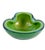 Green Mid 20th Century Green Murano-Style Art Glass Bowl With Gold Aventurine For Sale - Image 8 of 10