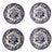 Contemporary Spode Blue Room Collection, British Flowers Rosa Side Plates- Set of 4 For Sale