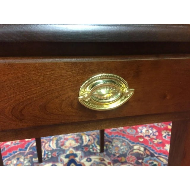 Brown Vintage End Table, Pembroke Style End Table, Statton Furniture For Sale - Image 8 of 11