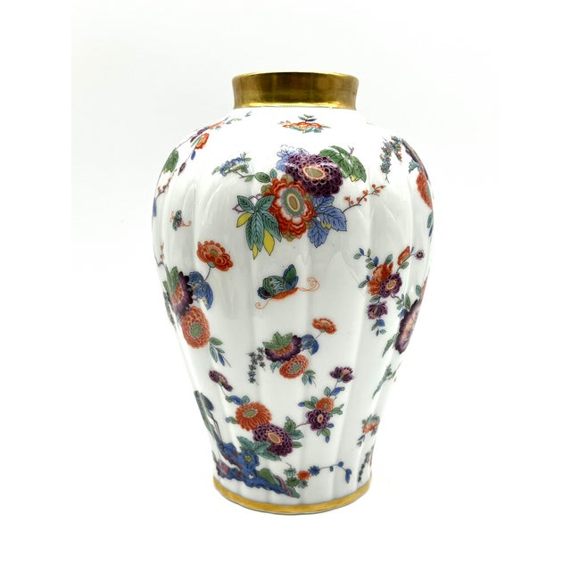 Porcelain Vase with Heron, Flower & Butterfly Motif from Thomas Bavaria, 1990s For Sale - Image 12 of 12