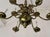 Dutch brass chandelier with 2 tiers and 12 lights - work from the 1930s - H=90cm D=85cm - weight 25kg. European Plug (up...