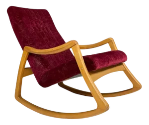 Mid-Century Modern Bentwood Rocking Chair by Ton, Czechoslovakia, 1960s