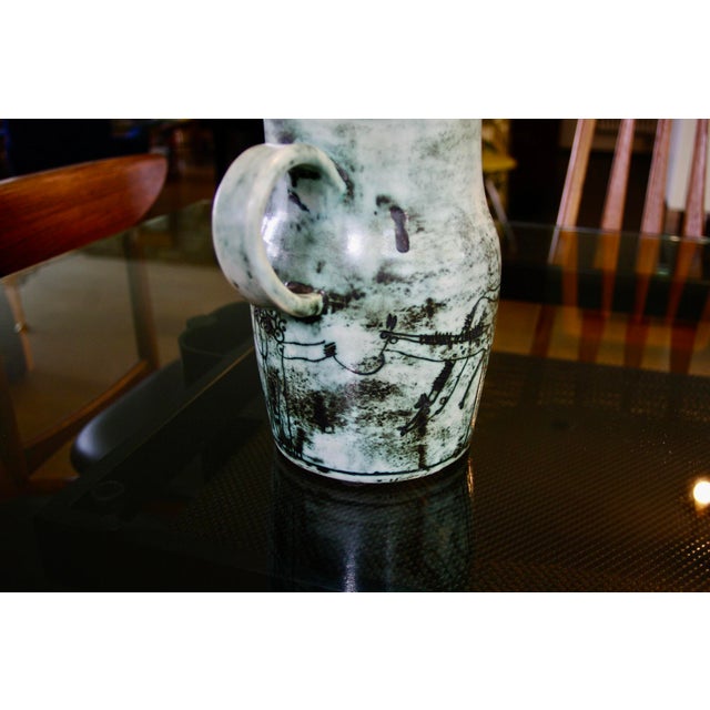 Large Vintage French Pitcher by Jacques Blin, 1950 For Sale - Image 3 of 11