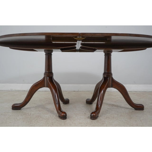 Kittinger Cw66 Colonial Williamsburg Mahogany Dining Room Table Chairish