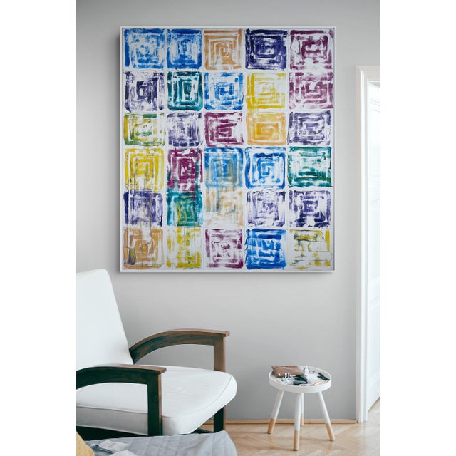 Abstract Contemporary Abstract Oil on Canvas "Memoir" by Dana Gordon For Sale - Image 3 of 4