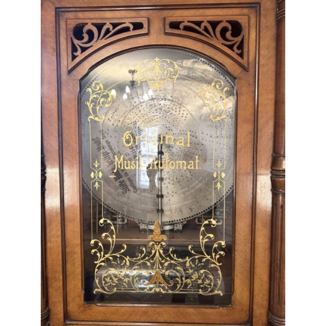 Brown Large Antique Musik-Automat Symphomian from Lochmanns, 1880 For Sale - Image 8 of 15
