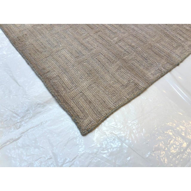 2000 - 2009 Silk and Wool Modern Style Nepalese Rug , 7'9" X 9'10" For Sale - Image 5 of 5