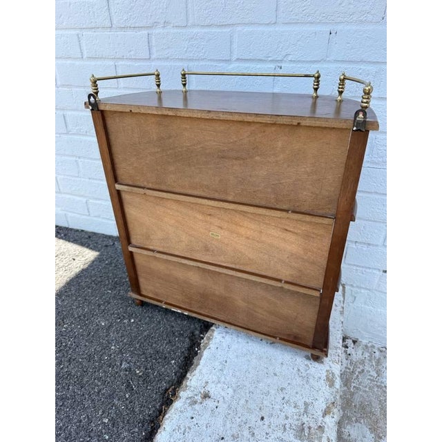 Vintage Wooden Display Hanging Cabinet With Glass Door For Sale - Image 13 of 15