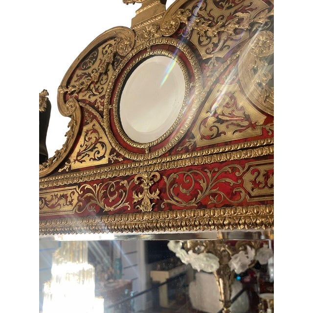 19th Century Swedish Verre Églomisé Mirror in the Taste of Burchardt Precht For Sale - Image 4 of 8