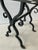 Black Antique Spanish Marble Top Wrought Iron Side Table. For Sale - Image 8 of 10