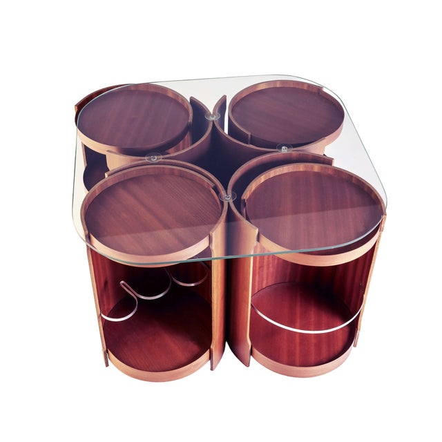 Model 0635 Modular Coffee Table by Dřevotvar Nová Paka, 1977 For Sale - Image 9 of 9