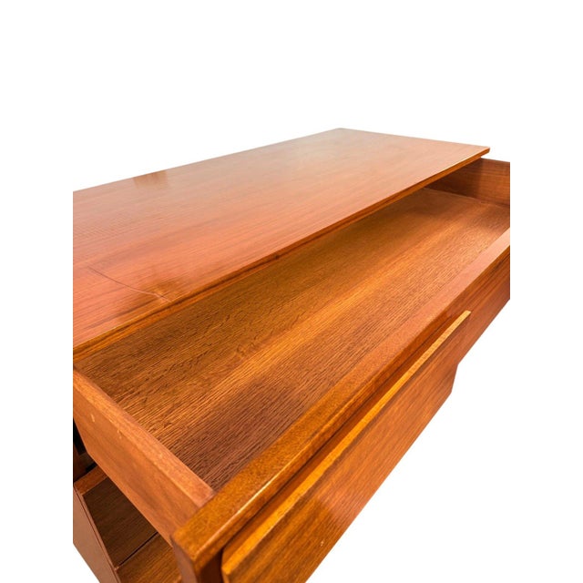 Wood Mid-Century Modern Walnut Dresser – Italian For Sale - Image 7 of 15