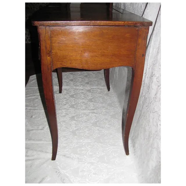 Antique French Louis XV Walnut Dressing Table 18th Century - Set of 2 For Sale - Image 9 of 12