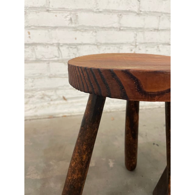 Charlotte Perriand Danish Organic Modern Stools or Side Tables- A Pair For Sale - Image 4 of 6