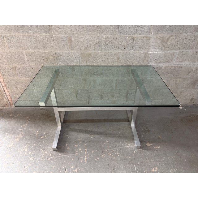 Mid-Century Modern Mid Century Modern Dining Room Table in the Milo Baughman Style. Circa 1970s. For Sale - Image 3 of 14