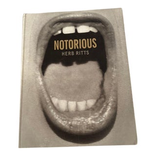 Autographed Herb Ritts Book "Notorious" With Originally Signed a by Herb Ritts For Sale