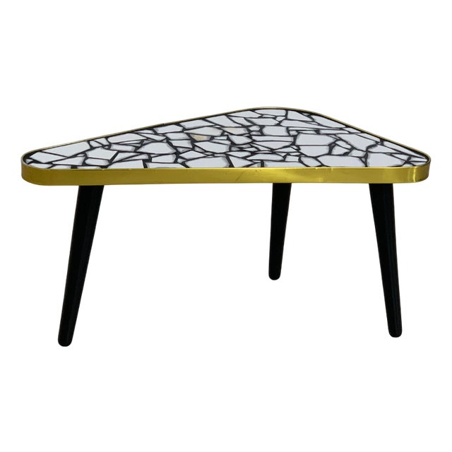 Vintage Kidney Table with Tile Top For Sale