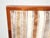 Wood Vintage Mid Century Modern Style Brown Velvet Stripped Queen Headboard For Sale - Image 7 of 15