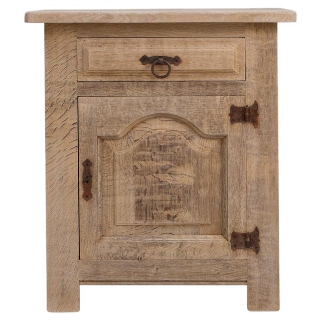 1970s French Oak Buffet With Paneled Door For Sale - Image 15 of 18