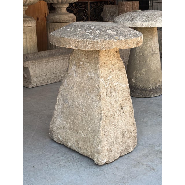English Large English Steddle or Staddle Stone for the Garden For Sale - Image 3 of 11