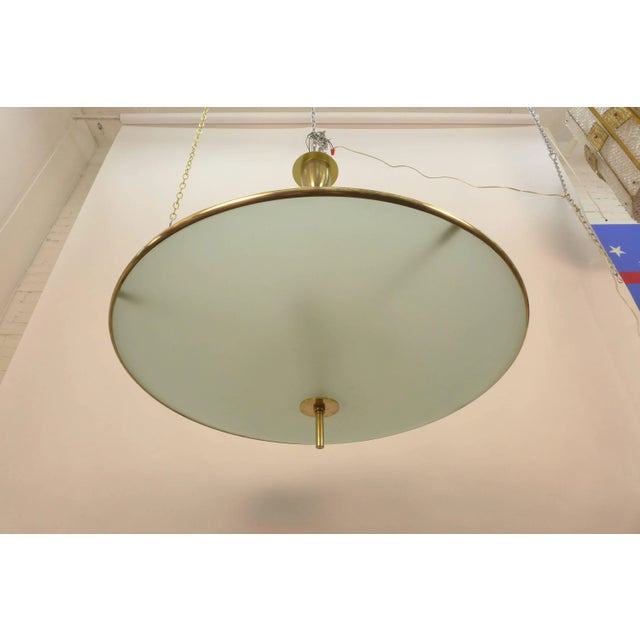 Pietro Chiesa Etched Glass Chandeliers in the Style of Pietro Chiesa for Fontana Arte For Sale - Image 4 of 11