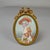 High-quality hand-painted portrait miniature depicting an elegant young lady in Rococo attire. Portrait of a lady with...